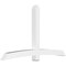 Ekena Millwork Bellingham Architectural Grade PVC Gable Bracket, 96"W x 56"H x 6"D x 6"F, 14/12 Pitch GBP096X56X0606BEL00 - alternate 1